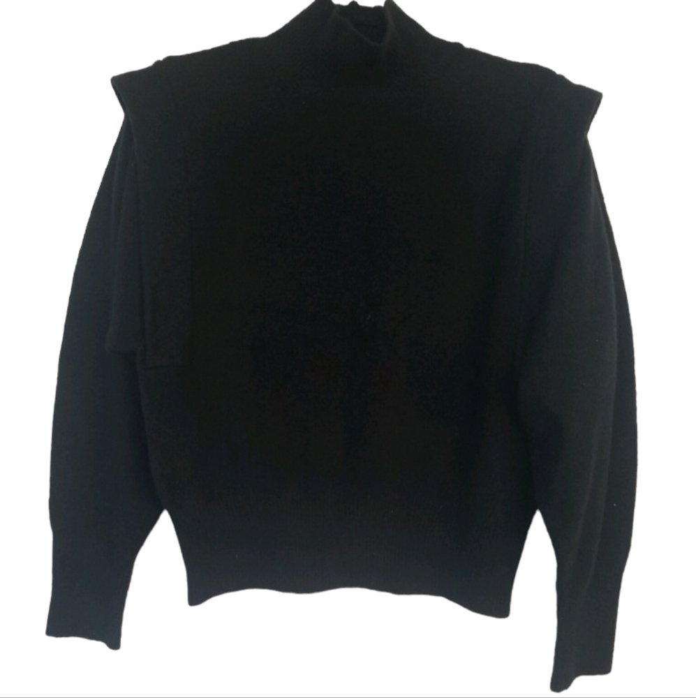 PROLOGUE Wool Blend Black Sweater Size Med - EUC!